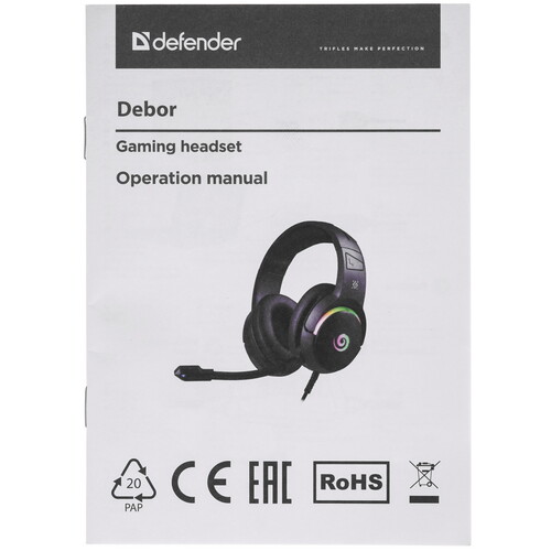 Купить Проводные наушники Defender Cyborg черный 2025  5616102. Характеристики, отзывы и цены в Донецке