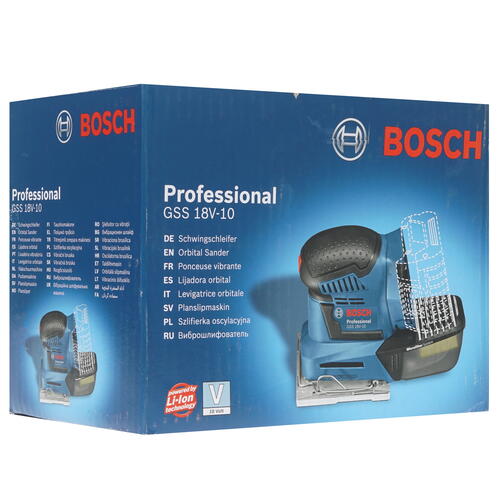 Купить Виброшлифовальная машина Bosch GSS 18V-10 PRO 18V  , Без ЗУ, Без АКБ  1148926. Характеристики, отзывы и цены в Донецке