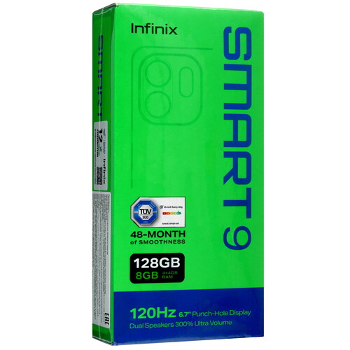 Купить 6.7" Смартфон Infinix SMART 9 128 ГБ серебристый  5488703. Характеристики, отзывы и цены в Донецке