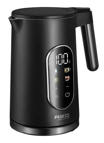 Купить Электрочайник RED SOLUTION COLORSENSE AM108D черный  9222166. Характеристики, отзывы и цены в Донецке