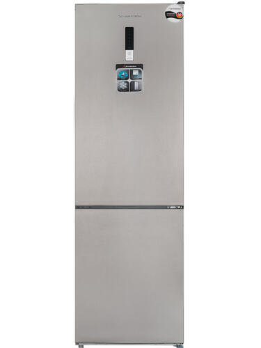 Купить Холодильник с морозильником  Schaub Lorenz SLU C188D0 G серебристый  9920933. Характеристики, отзывы и цены в Донецке