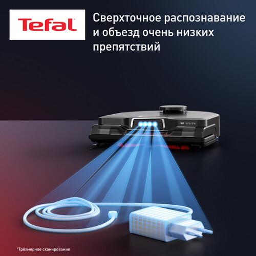 Купить Робот-пылесос Tefal X-Plorer Serie 240+ RG9695WH черный  9212454. Характеристики, отзывы и цены в Донецке