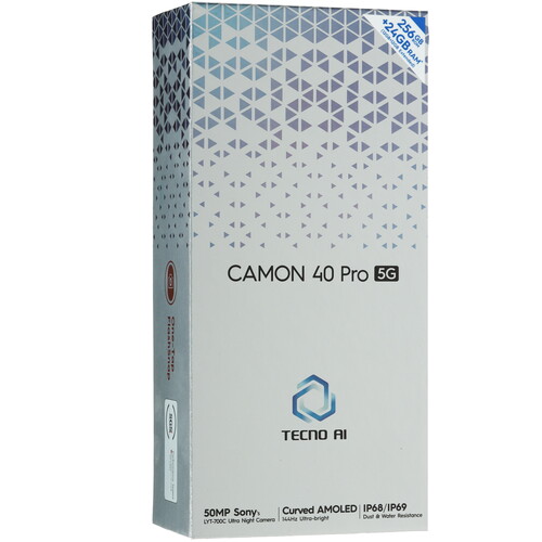 Купить 6.78" Смартфон Tecno CAMON 40 Pro 5G 256 ГБ зеленый  5624687. Характеристики, отзывы и цены в Донецке