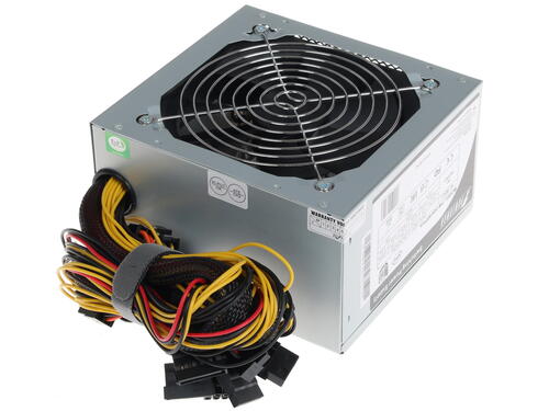 Купить Блок питания POWERMAN 500W [PM-500 80plus] серый  1106315. Характеристики, отзывы и цены в Донецке