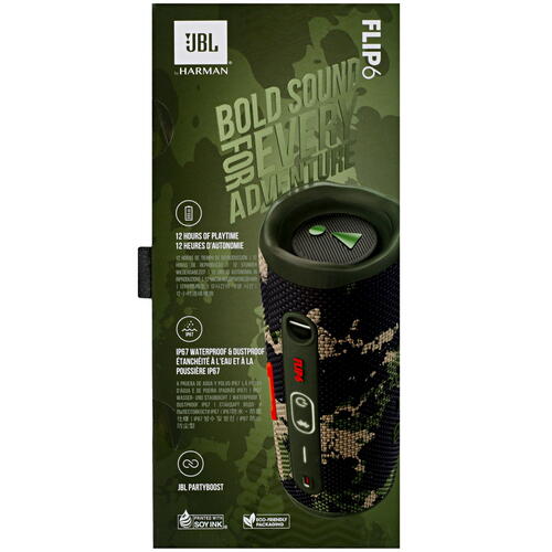 Купить Портативная колонка JBL Flip 6, камуфляжный  5059974. Характеристики, отзывы и цены в Донецке