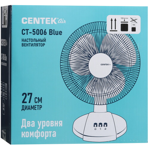 Купить Вентилятор Centek CT-5006  синий  9096734. Характеристики, отзывы и цены в Донецке