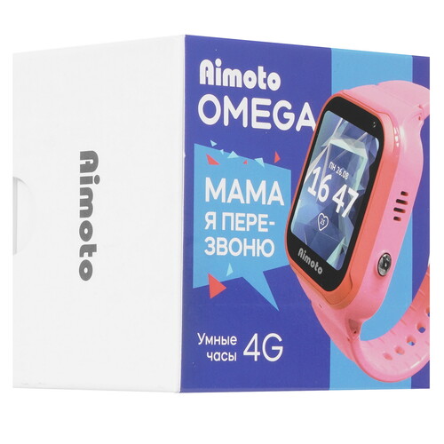 Купить Детские часы Кнопка Жизни Aimoto Omega 4G розовый  5448506. Характеристики, отзывы и цены в Донецке