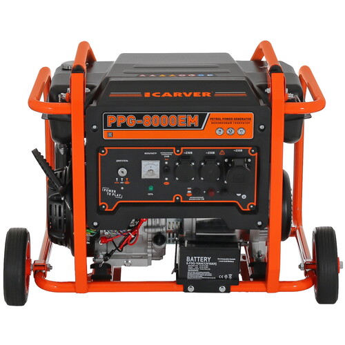 Купить Электрогенератор   бензиновый Carver PPG-8000ЕM  9100269. Характеристики, отзывы и цены в Донецке
