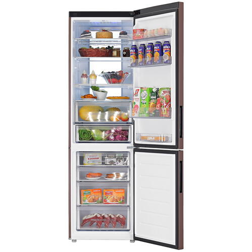 Купить Холодильник с морозильником   Haier C4F740CLBGU1 коричневый  9954141. Характеристики, отзывы и цены в Донецке