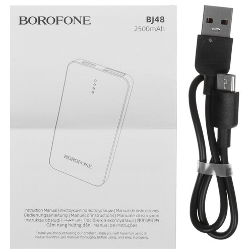 Купить Портативный аккумулятор Borofone BJ48 черный  5456242. Характеристики, отзывы и цены в Донецке