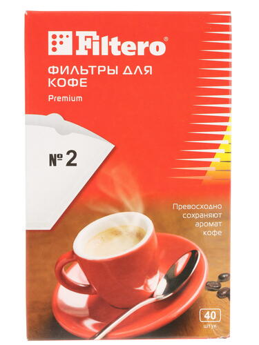 Купить Одноразовые фильтры Filtero Premium №2 белый  6687307. Характеристики, отзывы и цены в Донецке