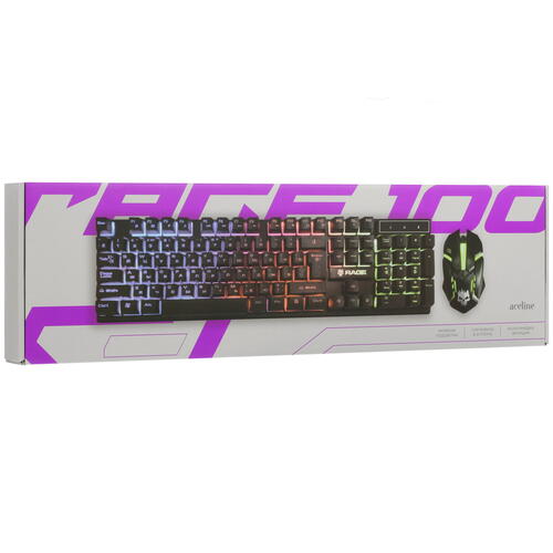 Купить Клавиатура+мышь  проводная  Aceline GS Rage 100 черный  5427585. Характеристики, отзывы и цены в Донецке
