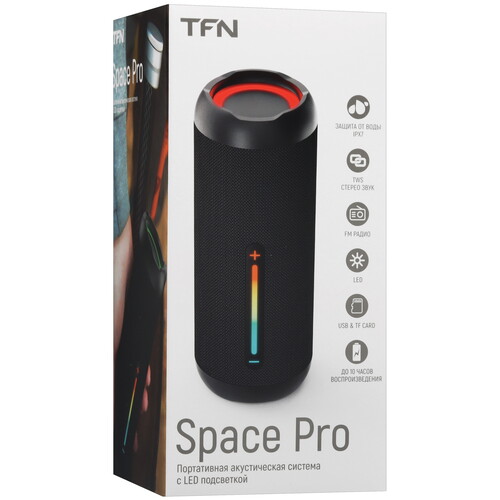 Купить Портативная колонка TFN Space Pro, черный  5495595. Характеристики, отзывы и цены в Донецке