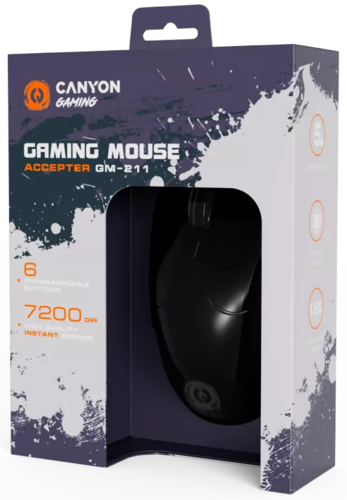 Купить Мышь проводная CANYON Accepter GM-211  9134209. Характеристики, отзывы и цены в Донецке