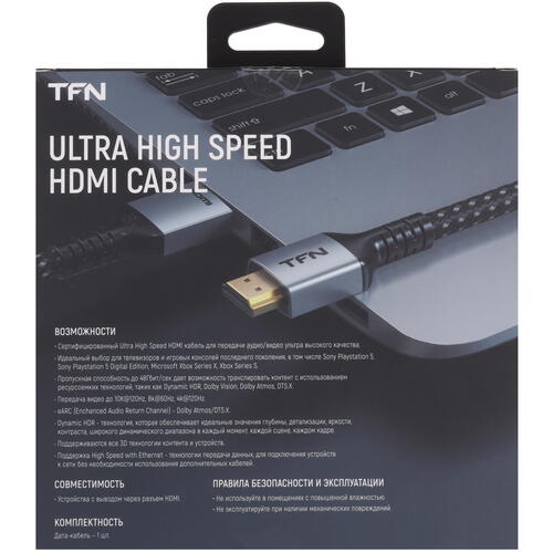 Купить Кабель  TFN HDMI - HDMI, 1 м  5465817. Характеристики, отзывы и цены в Донецке