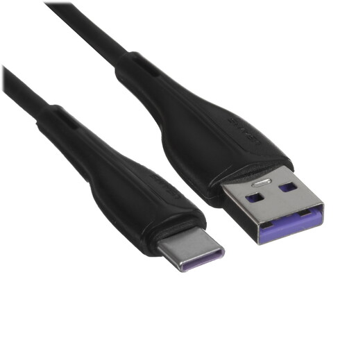 Купить Кабель круглый USAMS USB Type-C - USB 2.0 Type-A черный 1 м  5480456. Характеристики, отзывы и цены в Донецке