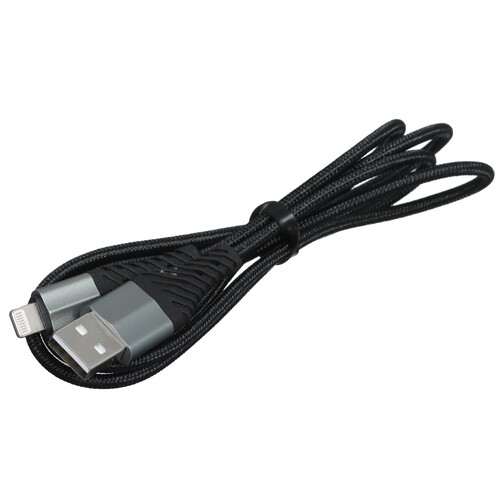 Купить Кабель круглый Hoco Lightning 8-pin - USB 2.0 Type-A черный 1 м  5475067. Характеристики, отзывы и цены в Донецке