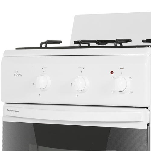 Купить Комбинированная плита Flama CK 2202 W белый  1343261. Характеристики, отзывы и цены в Донецке