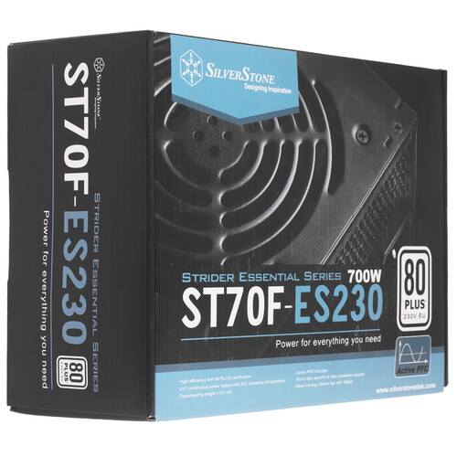 Купить Блок питания SilverStone ST70F-ES230  5358881. Характеристики, отзывы и цены в Донецке