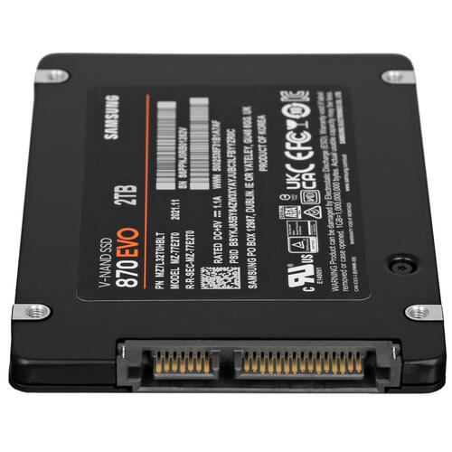 Купить 2000 ГБ 2.5" SATA накопитель Samsung 870 EVO [MZ-77E2T0B/EU]  5038009. Характеристики, отзывы и цены в Донецке