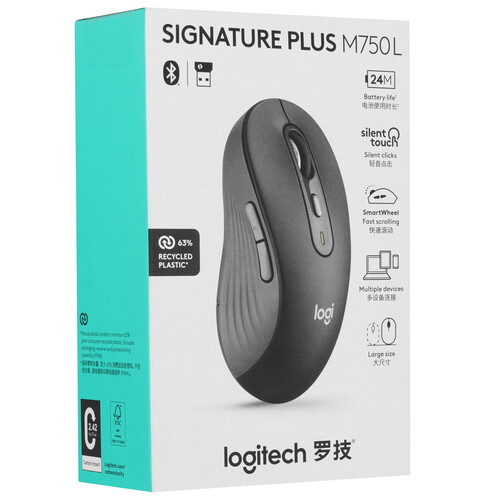 Купить Мышь беспроводная Logitech Signature Plus M750L  9310618. Характеристики, отзывы и цены в Донецке
