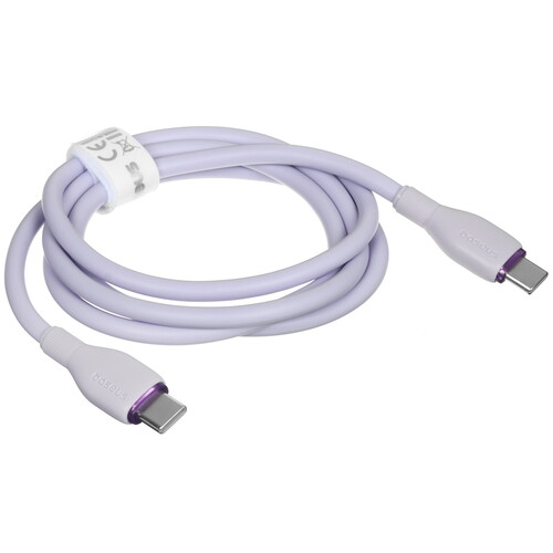 Купить Кабель круглый Baseus USB Type-C - USB Type-C фиолетовый 1 м  5627435. Характеристики, отзывы и цены в Донецке