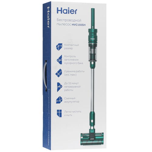 Купить Пылесос  вертикальный  Haier HVC150SH  зеленый  9963380. Характеристики, отзывы и цены в Донецке