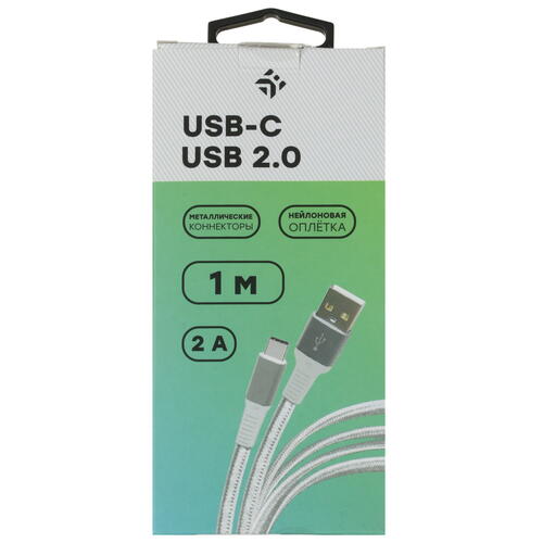 Купить Кабель плоский DEXP USB Type-C - USB 2.0 Type-A белый 1 м  4834179. Характеристики, отзывы и цены в Донецке