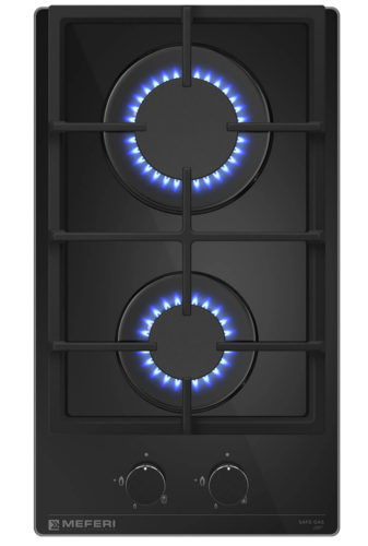 Купить Газовая варочная поверхность Meferi MGH302BK GLASS LIGHT  9168778. Характеристики, отзывы и цены в Донецке