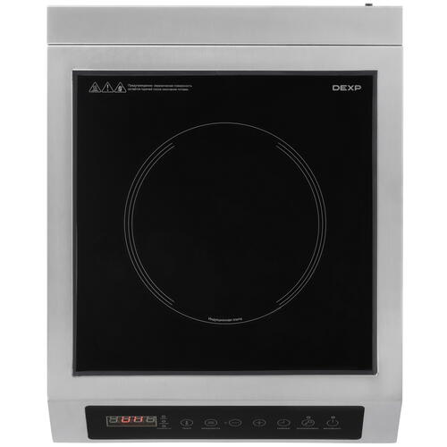 Купить Плита компактная электрическая DEXP INC-3500 серебристый  9005262. Характеристики, отзывы и цены в Донецке