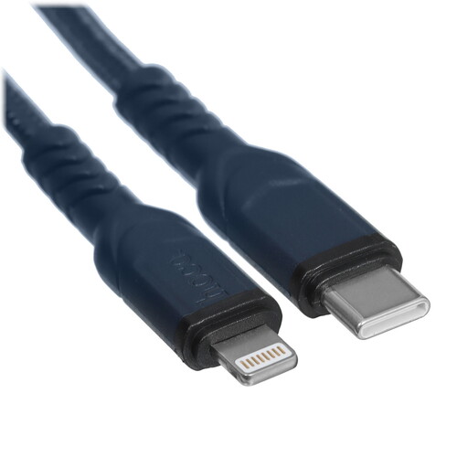 Купить Кабель круглый Hoco Lightning 8-pin - USB Type-C синий 2 м  5475072. Характеристики, отзывы и цены в Донецке