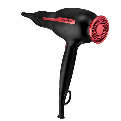Купить Фен Brayer BR3009 черный/красный  9096636. Характеристики, отзывы и цены в Донецке
