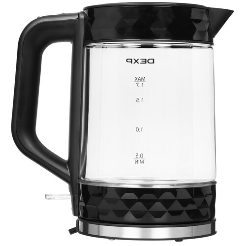 Купить Электрочайник DEXP EK-04GPB черный  9055249. Характеристики, отзывы и цены в Донецке