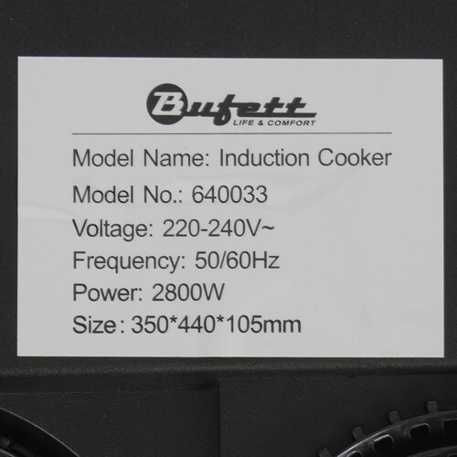 Купить Плита компактная электрическая Bufett 640033 черный  9226529. Характеристики, отзывы и цены в Донецке