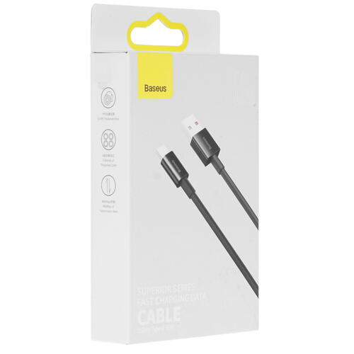 Купить Кабель круглый Baseus USB Type-C - USB 2.0 Type-A черный 1 м  4867232. Характеристики, отзывы и цены в Донецке