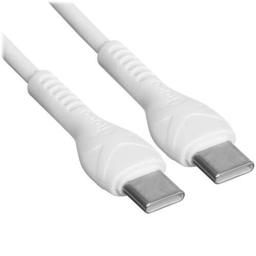 Купить Кабель круглый Hoco USB Type-C - USB Type-C белый 1 м  5475004. Характеристики, отзывы и цены в Донецке