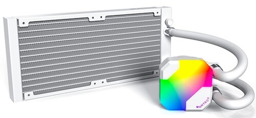 Купить Система охлаждения Montech HyperFlow 240 ARGB  белая  5464340. Характеристики, отзывы и цены в Донецке