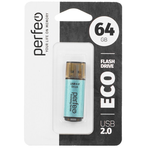 Купить Память USB Flash 64 ГБ Perfeo E04 Economy Series [PF-E04G064ES]  9209226. Характеристики, отзывы и цены в Донецке