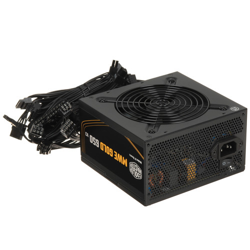 Купить Блок питания Cooler Master MWE GOLD 650 V3 [MPE-6502-ACAAG-3BEU] черный  5638031. Характеристики, отзывы и цены в Донецке