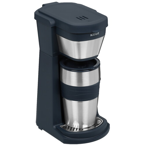 Купить Кофеварка капельная Kitfort КТ-7301 синий  9086220. Характеристики, отзывы и цены в Донецке