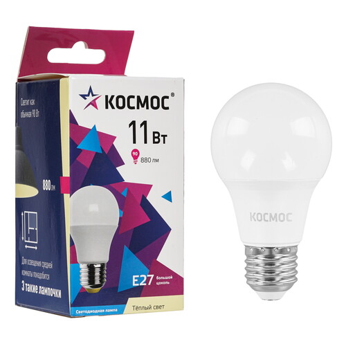 Купить Лампа светодиодная Космос LkecLED11wA60E2730  9112143. Характеристики, отзывы и цены в Донецке