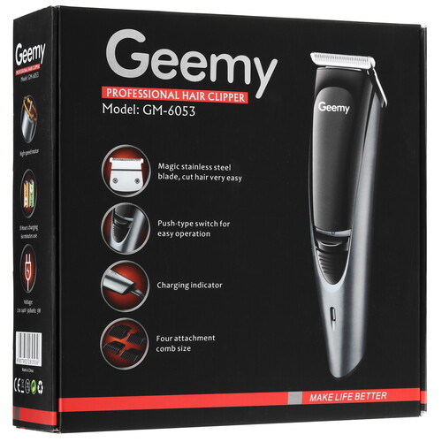 Купить Машинка для стрижки Geemy GM-6053 серебристый/черный  5492177. Характеристики, отзывы и цены в Донецке