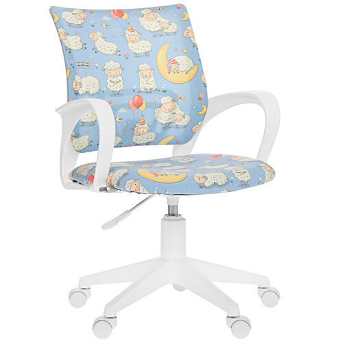 Купить Кресло детское Бюрократ BUROKIDS 1 W-SHEEPS голубой  5420021. Характеристики, отзывы и цены в Донецке