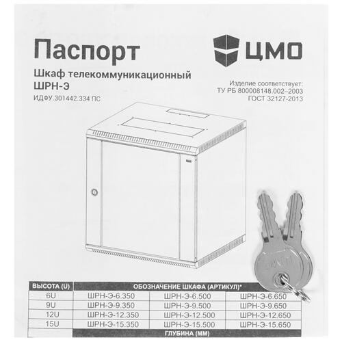 Купить Шкаф коммутационный ЦМО ШРН-Э-12.650  1352853. Характеристики, отзывы и цены в Донецке