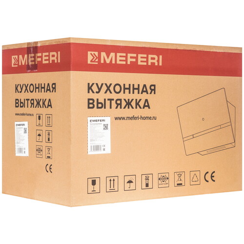 Купить Вытяжка наклонная Meferi AIRBOX60BK COMFORT PLUS черный/черный  9270618. Характеристики, отзывы и цены в Донецке