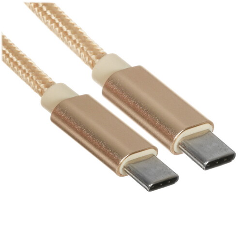 Купить Кабель круглый Атом USB Type-C - USB Type-C золотистый 1 м  5480094. Характеристики, отзывы и цены в Донецке