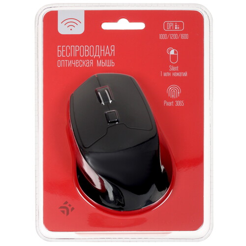 Купить Мышь беспроводная DEXP WM-V33S  черный  5416319. Характеристики, отзывы и цены в Донецке