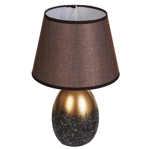 Купить Настольный светильник RISALUX Лиднер коричневый  9176766. Характеристики, отзывы и цены в Донецке