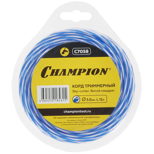 Купить Леска для триммеров Champion Sky-cutter C7058  5099799. Характеристики, отзывы и цены в Донецке