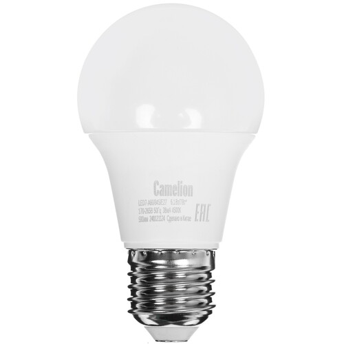 Купить Лампа светодиодная Camelion LED E27/A60/7w/845  5642992. Характеристики, отзывы и цены в Донецке